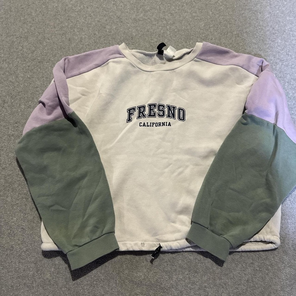 Women's M Fresno California Multicolored Sweatshirt athleisure streetwear